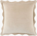 Effervescent Scalloped Pillow in Cream