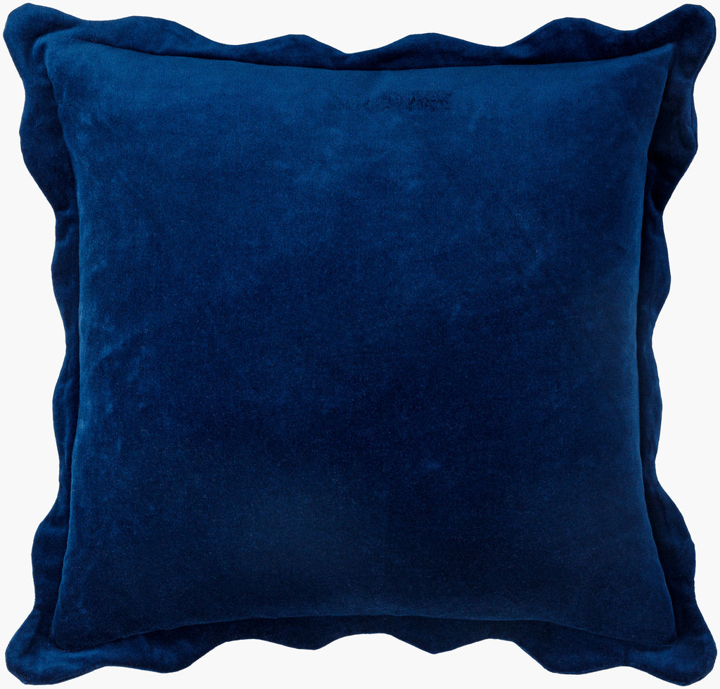 Effervescent Scalloped Pillow in Cobalt