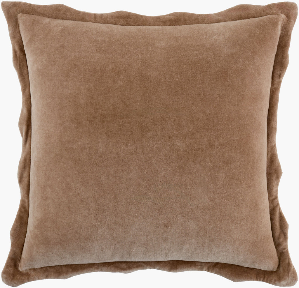 Effervescent Scalloped Pillow in Taupe