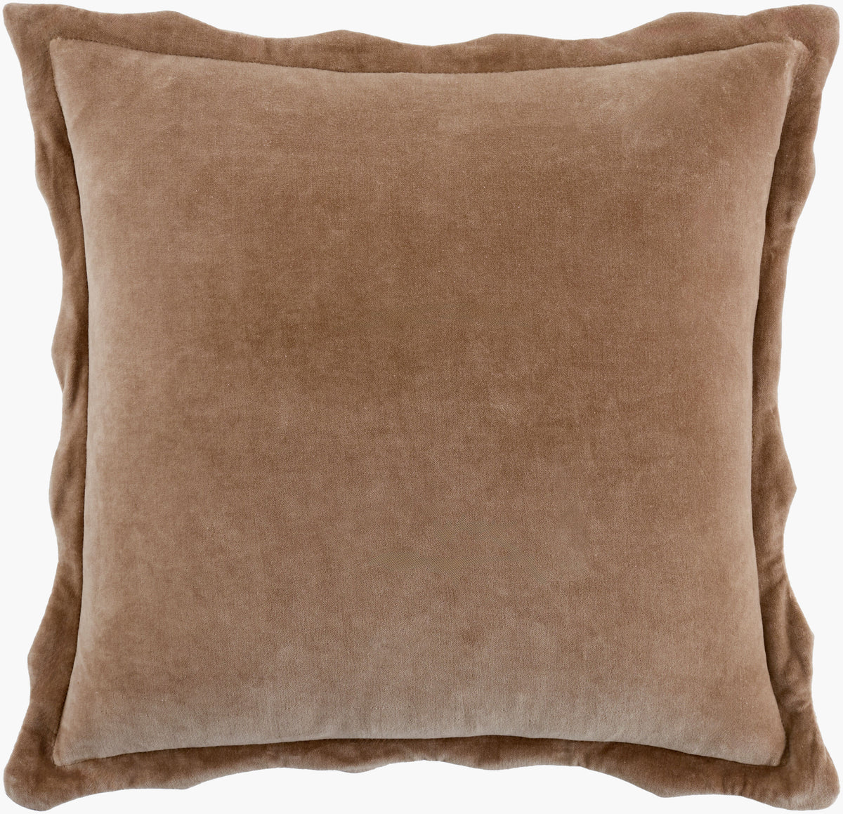 Effervescent Scalloped Pillow in Taupe