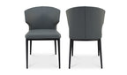 Delaney Dining Chair Grey - Set of Two by Moe's - view 4