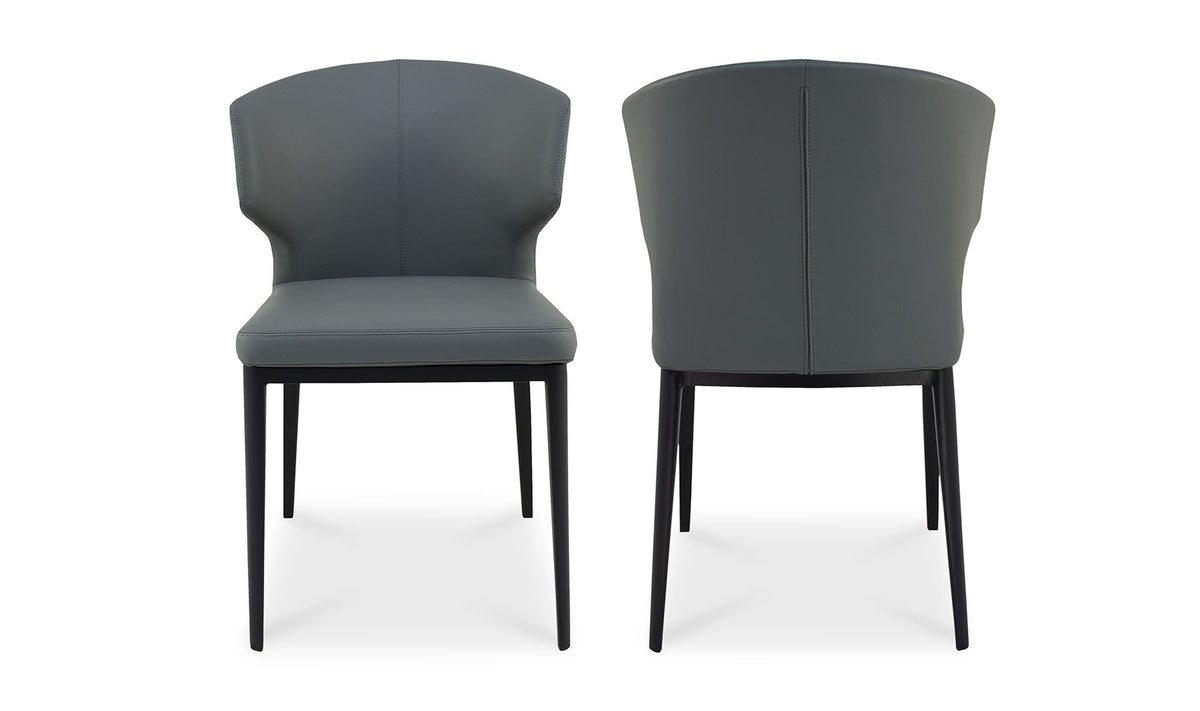 Delaney Dining Chair Grey - Set of Two by Moe's - view 4