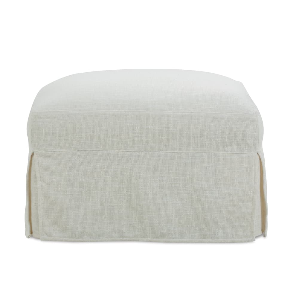 Madeline Slipcovered Ottoman