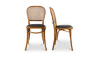 Bedford Dining Chair Light Brown - Set of Two by Moe's - view 3