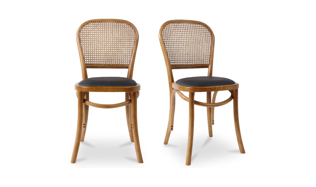 Bedford Dining Chair Light Brown - Set of Two by Moe's