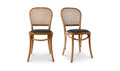 Bedford Dining Chair Light Brown - Set of Two by Moe's