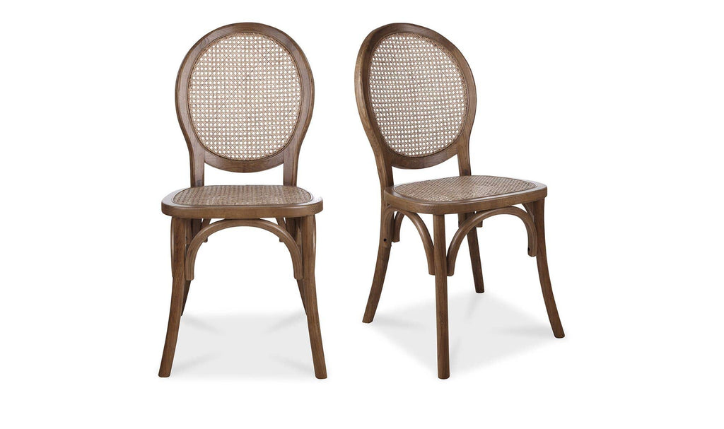 Rivalto Dining Chair Brown - Set of Two by Moe's