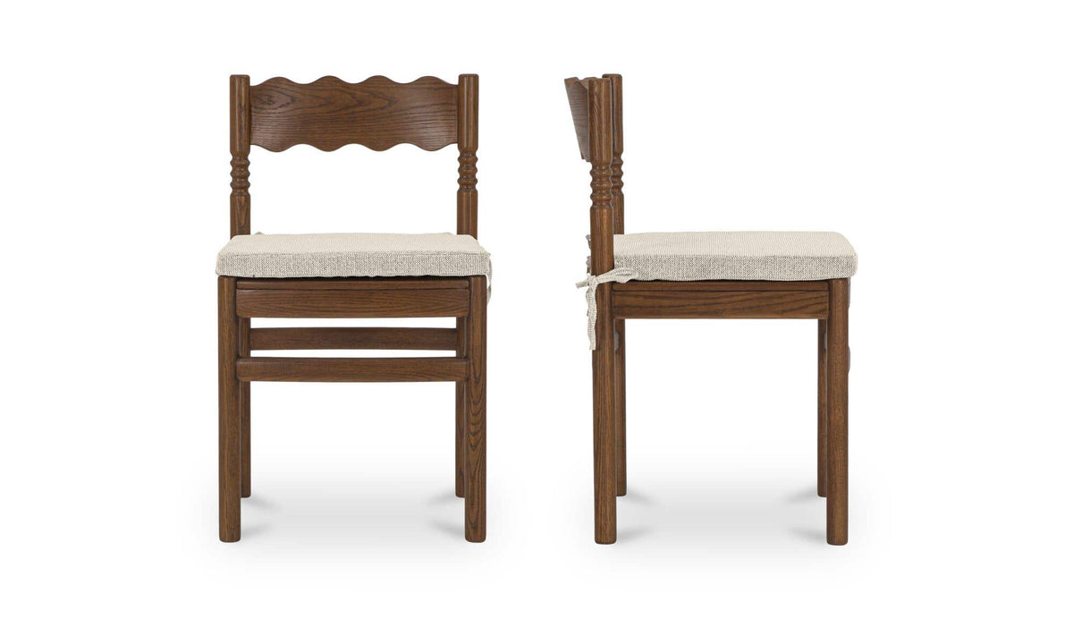 Sai Dining Chair Light Brown - Set of Two by Moe's - view 3