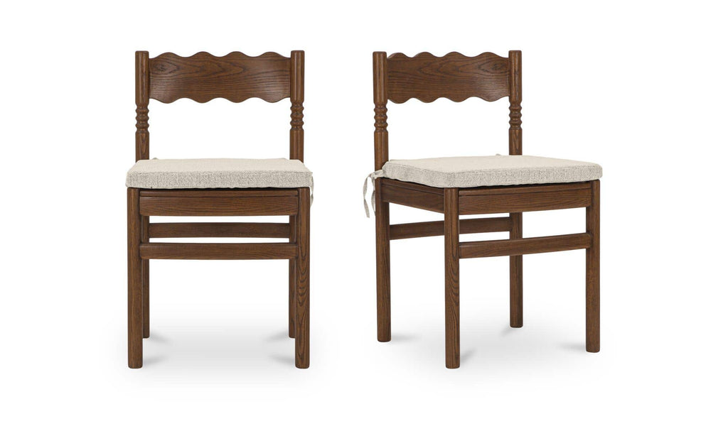 Sai Dining Chair Light Brown - Set of Two by Moe's