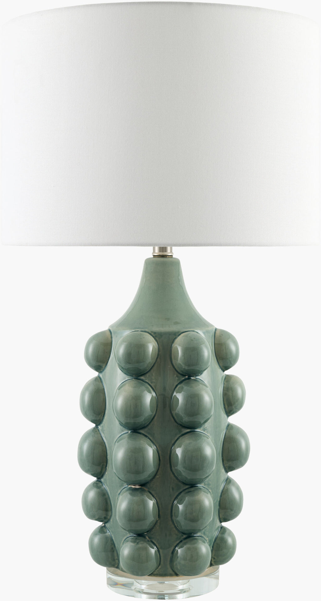 Island Bubbles Ceramic Table Lamp in Green