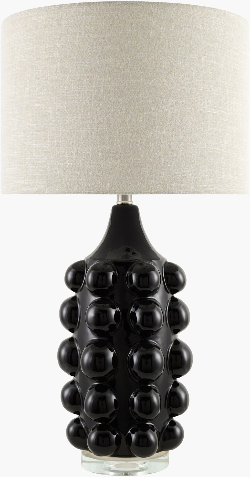 Island Bubbles Ceramic Table Lamp in Dark Green