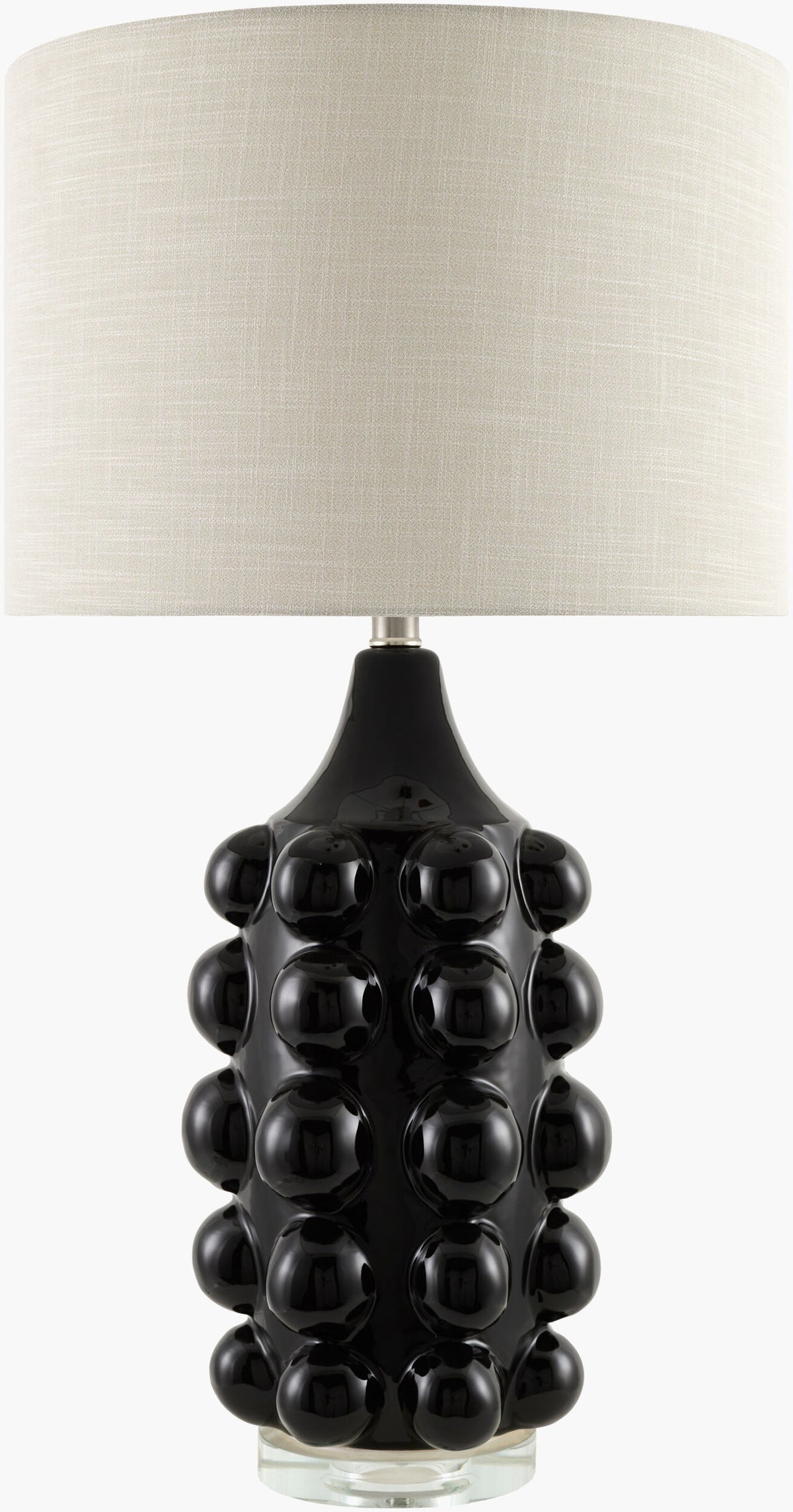 Island Bubbles Ceramic Table Lamp in Dark Green