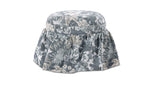 Heidi Storage Ottoman in Blue Tapestry by Moe's