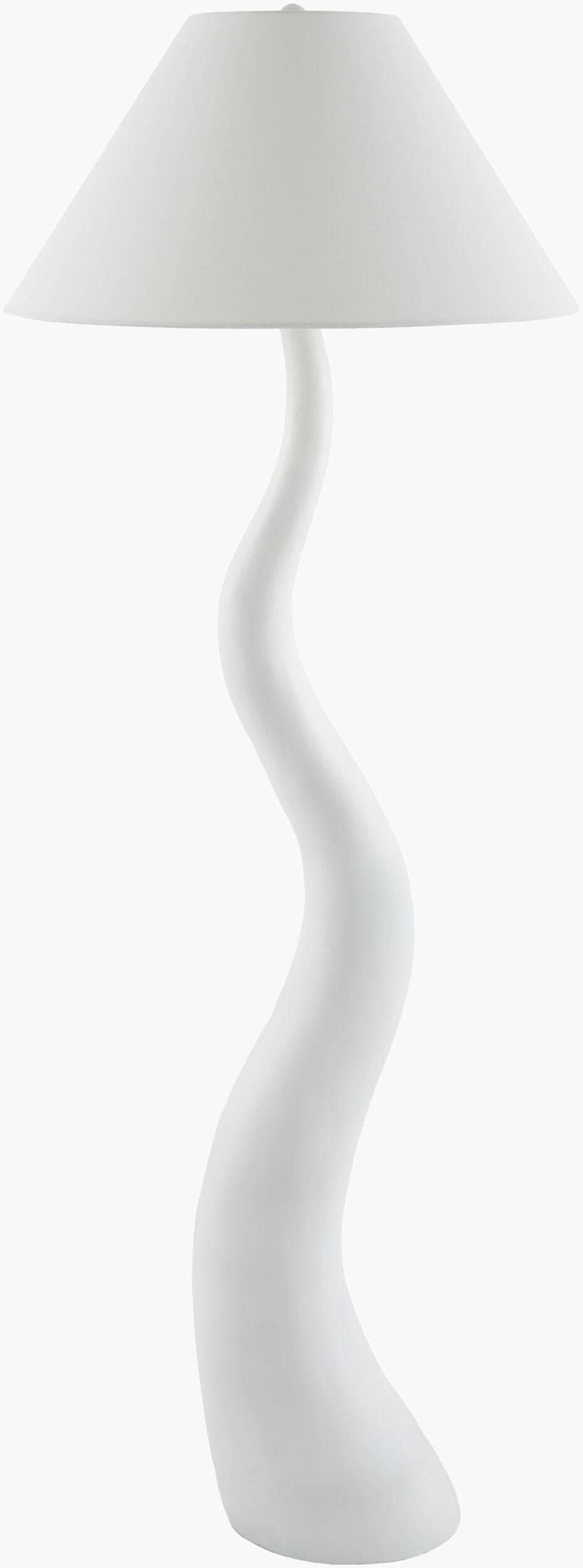 Ondine Sculptural Floor Lamp in White
