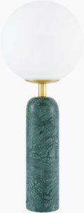 Portava Marble Globe Table Lamp in Green