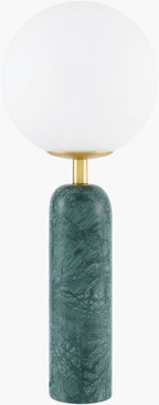 Portava Marble Globe Table Lamp in Green