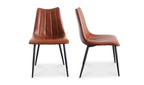 Alibi Dining Chair Brown - Set of Two by Moe's - view 4