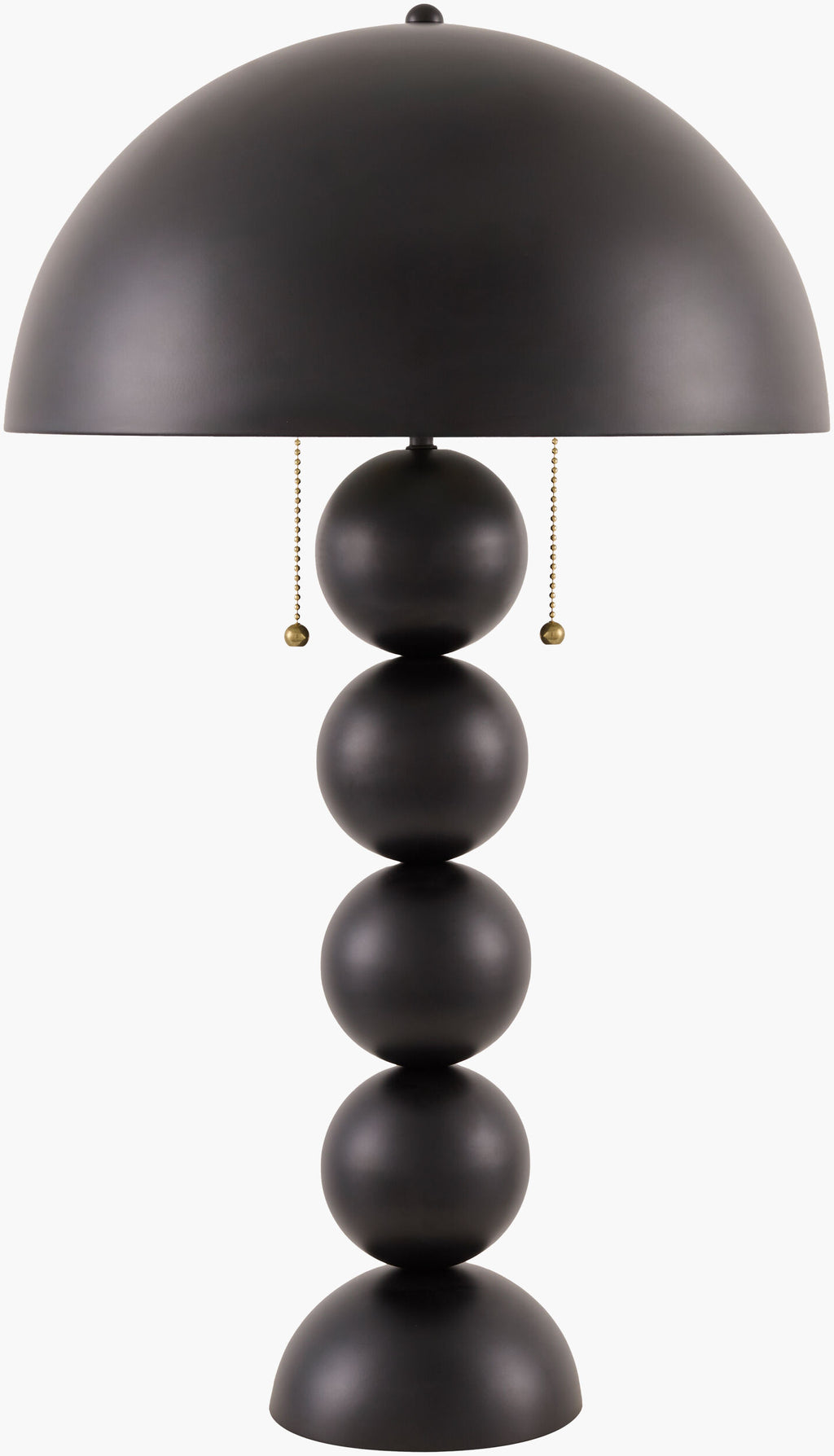 Vellon Dome Table Lamp in Black