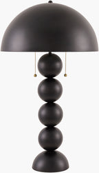 Vellon Dome Table Lamp in Black