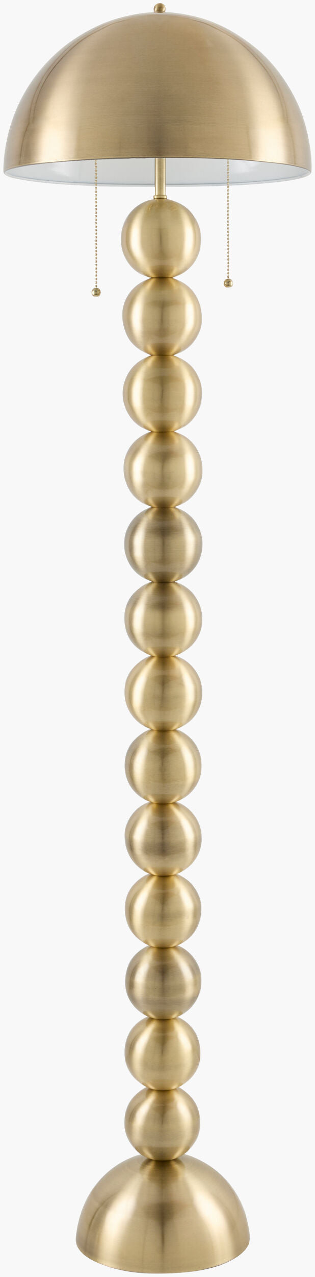 Vellon Dome Floor Lamp in Brass