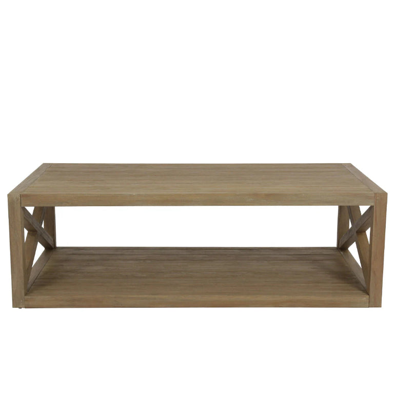 Coastal Teak X Coffee Table