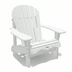 White Adirondack chair on a white background