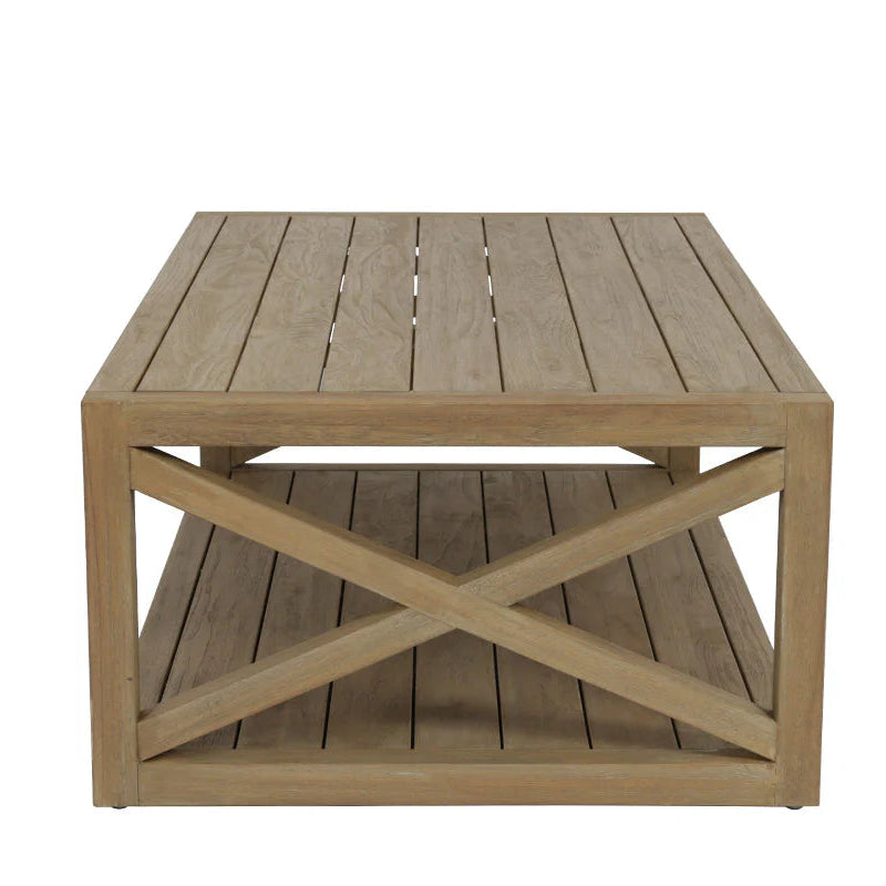 Coastal Teak X Coffee Table