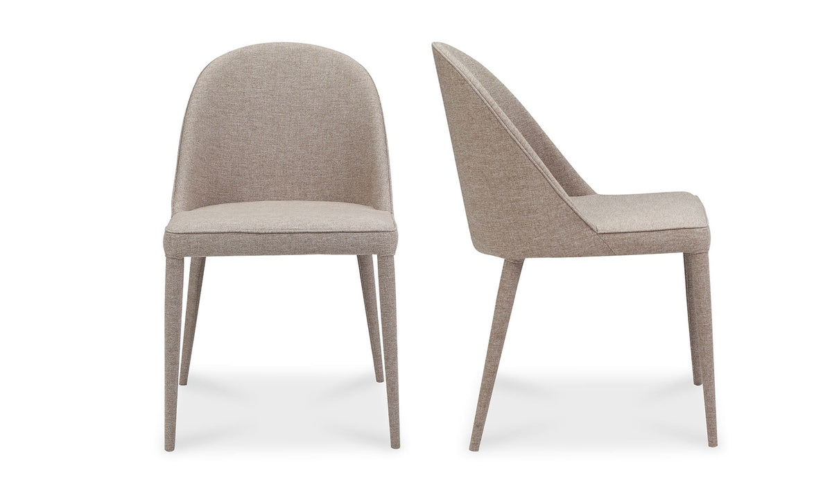 Burton Dining Chair Light Grey - Set of Two by Moe's - view 6