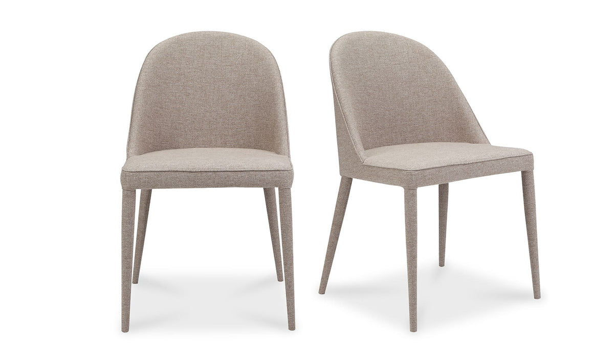 Burton Dining Chair Light Grey - Set of Two by Moe's - view 2
