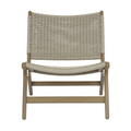 Coastal Teak Cushionless Accent Chair