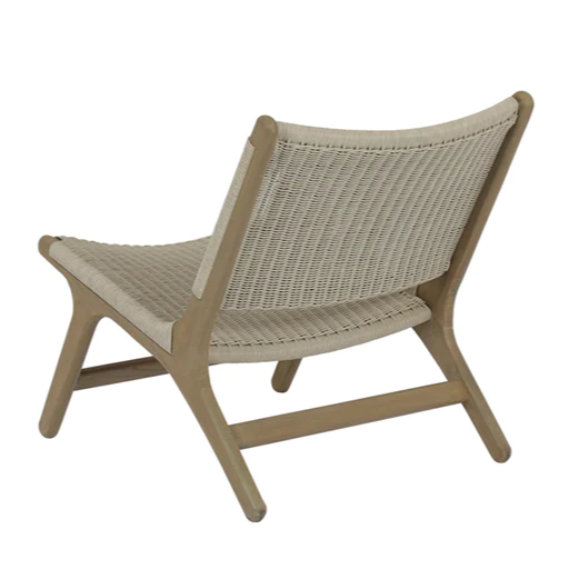 Coastal Teak Cushionless Accent Chair