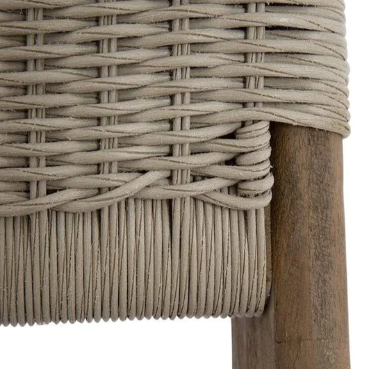 Coastal Teak Cushionless Accent Chair