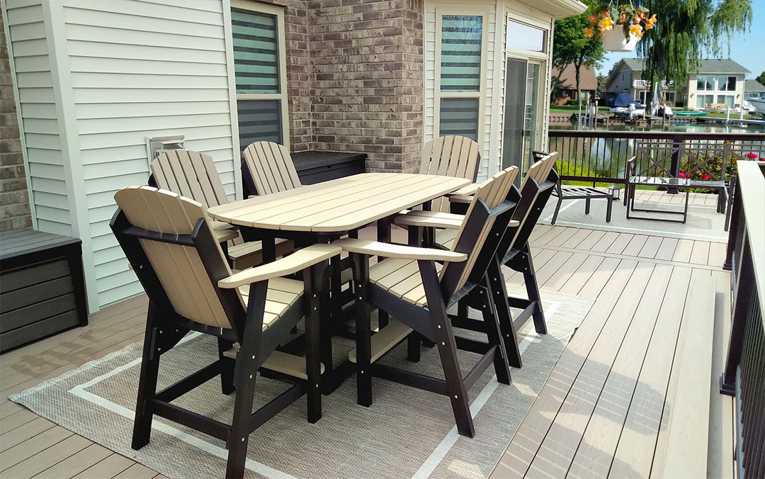 Bistro Chair - Weathered Wood/Black