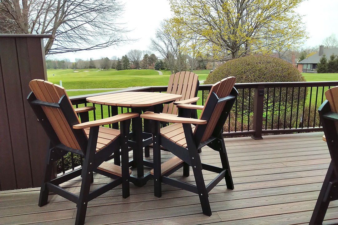 Bistro Chair - Weathered Wood/Black